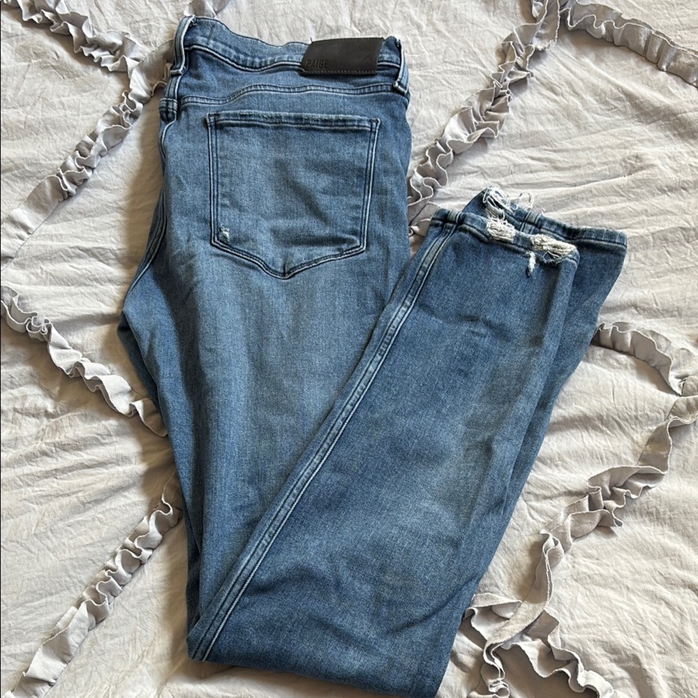 Paige mens Classic Blue Denim Jeans